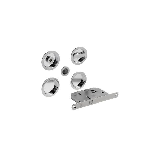 Дверная ручка для раздвижной двери с завёрткой круглая 58 мм