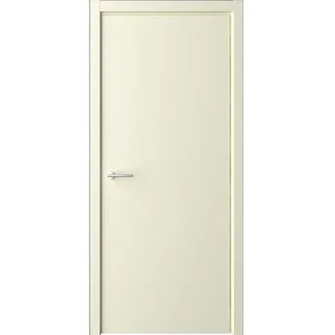 Межкомнатная дверь эмаль Флэт слоновая кость глухая