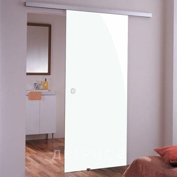 Стеклянная раздвижная дверь Triplex White
