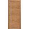 Межкомнатная дверь шпон Гладкая 1 дуб натуральный остеклённая