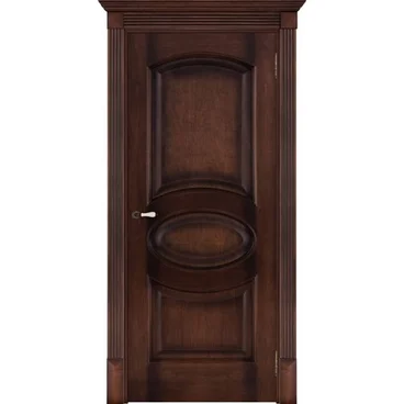 Межкомнатная дверь шпон Соло Флоренция орех глухая