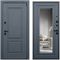 Входная дверь Гермес Неоклассика серая с зеркалом
