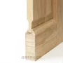 Разрез двери из массива буба без сучка без отделки