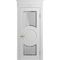 Межкомнатная дверь массив бука Viporte Лацио Амбиенте белая эмаль остекление 5