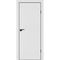 Фото двери ПЭТ P-1 белой матовой кромка ABS черная