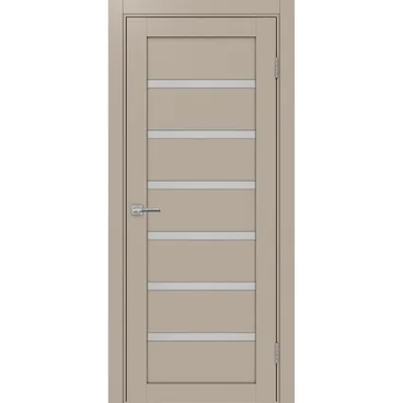 Межкомнатная дверь экошпон Турин 507.12 мокко остеклённая