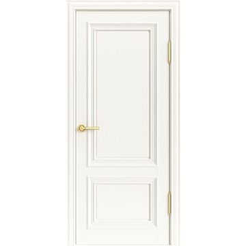 Межкомнатная дверь экошпон 81002 дарк вайт глухая