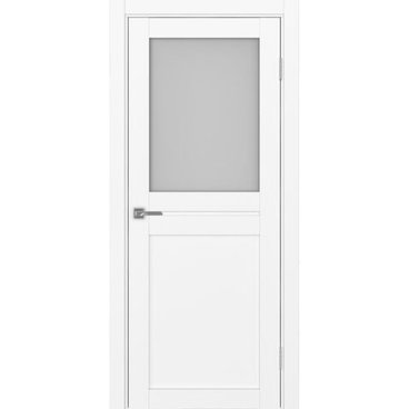 Межкомнатная дверь экошпон Турин 520.211 белый снежный остеклённая