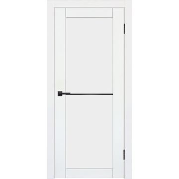 Межкомнатная дверь эмалит Сигма 26.1 белый остеклённая