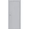 Фото межкомнатной двери экошпон Uberture Tamburat 4105 манхеттен кромка алюминиевая матовая глухая
