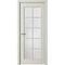 Фото межкомнатной двери эмаль Классика 5 латте остеклённая