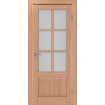 Межкомнатная дверь Тоскана 641.2221 ясень тёмный со стеклом