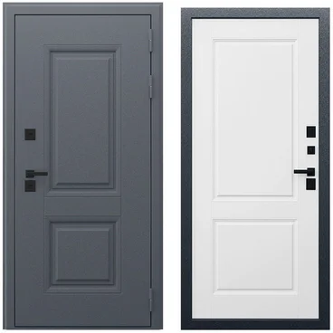 Входная уличная дверь Арктика капучино внутри