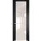 Межкомнатная дверь 1.7P блэк остеклённая