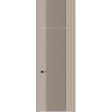 Межкомнатная дверь с фальшфрамугой эмаль Ofram Линнея 3 капучино