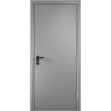 Дверь противопожарная деревянная ПВХ EI60 серая