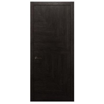 Межкомнатная дверь массив дуба Alvero Флэт-VI винтаж глухая