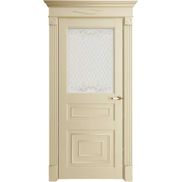 Межкомнатная дверь экошпон Uberture Florence 62001 серена керамик остеклённая