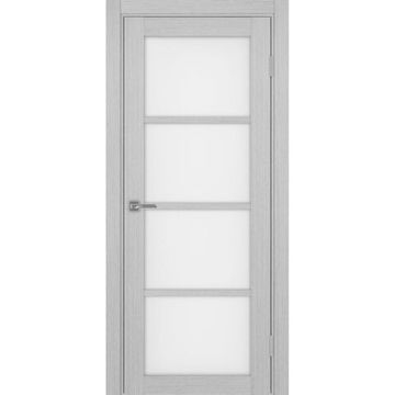Межкомнатная дверь экошпон Турин 540.2222 серый дуб остеклённая