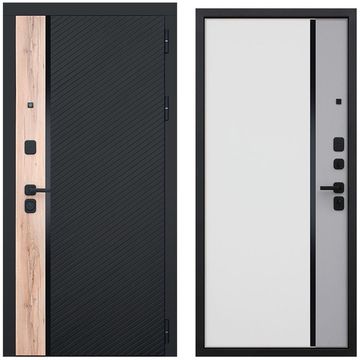 Входная дверь Фрегат дуб галиф натур с пластиковой вставкой внутри