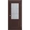 Фото двери Патриция коричневая эмаль RAL 8016 со стеклом