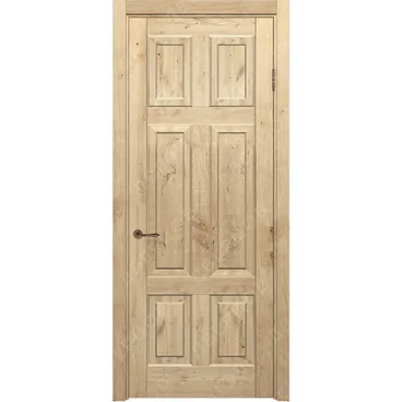 Межкомнатная дверь массив дуба с сучком Дверцов Граттери глухая