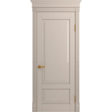 Межкомнатная дверь массив дуба Viporte Классика 1 прованс глянец глухая