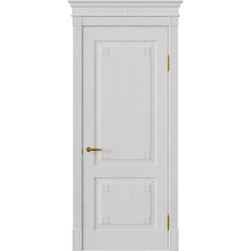 Межкомнатная дверь массив дуба Viporte Флоренция бьянко глухая