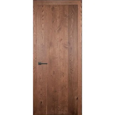 Межкомнатная дверь массив дуба Легно 1 дуб морёный глухая