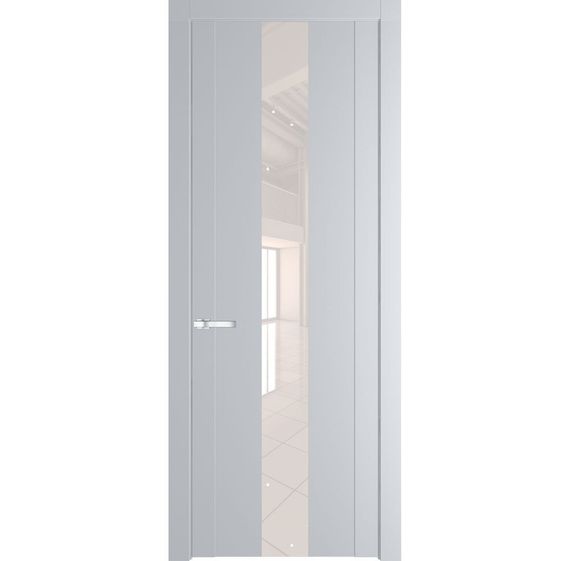 Межкомнатная дверь 1.9P лайт грей остеклённая
