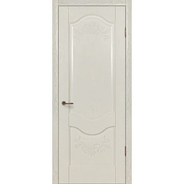 Межкомнатная дверь шпон Прованс 2 ваниль глухая