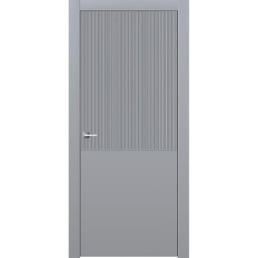 Межкомнатная дверь эмаль Ofram Линнея 7 серая глухая