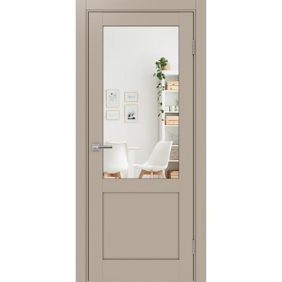 Фото двери из экошпона Турин 502.21 мокко с зеркалом