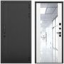 Входная дверь Смарт чёрный силк панель зеркало Maxi аляска