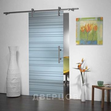 Стеклянная раздвижная дверь Лофт Грация