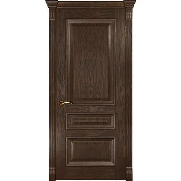 Межкомнатная дверь шпон Luxor Фараон 2 дуб морёный глухая