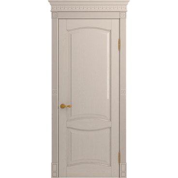 Межкомнатная дверь массив дуба Viporte Классика 2 прованс глянец глухая