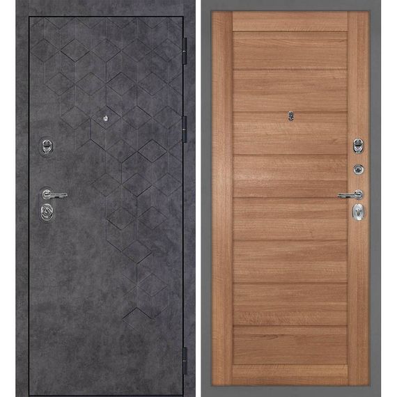 Входная дверь Тетра-126 панель сборная миндаль