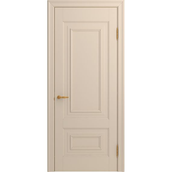 Межкомнатная дверь массив бука Viporte Неаполь ваниль глухая