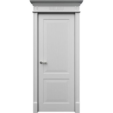 Межкомнатная дверь эмаль Рим 2 белая глухая