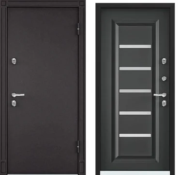 Входная стальная дверь Torex Snegir 20 MP горячий шоколад S20-04 тёмный пепел