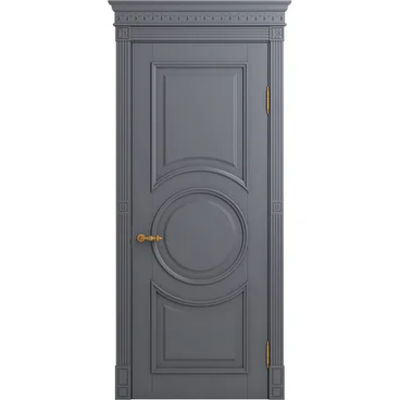 Межкомнатная дверь массив бука Viporte Лацио Амбиенте тауп глухая