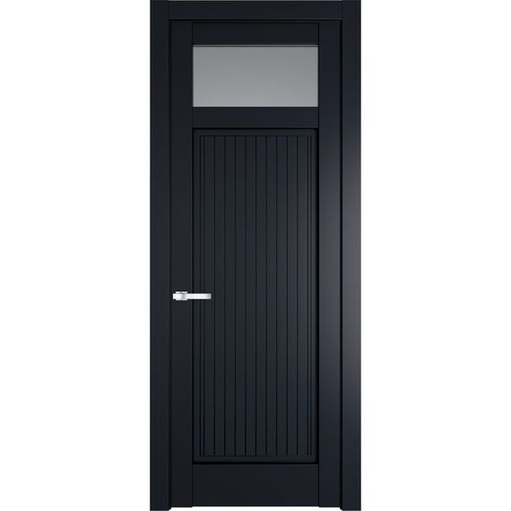 Межкомнатная дверь 3.3.2PM нэви блу остеклённая