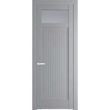 Межкомнатная дверь 3.3.2PM смоки остеклённая