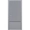 Межкомнатная дверь эмаль Ofram Линнея 9 серая с молдингом глухая