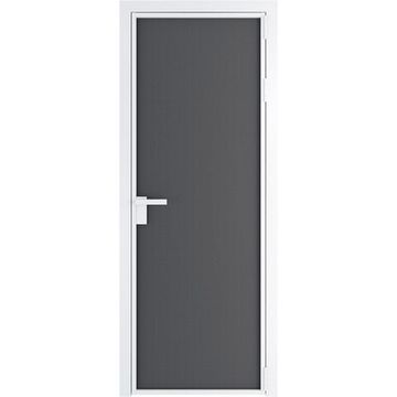 Алюминиевая межкомнатная дверь 1AP вайт графит элегант