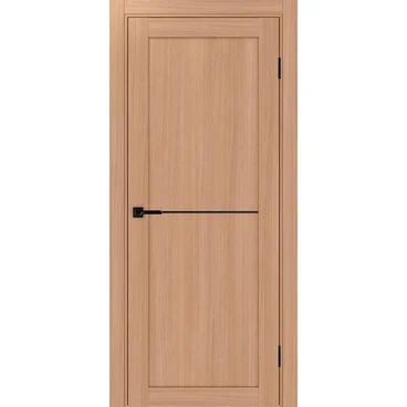 Межкомнатная дверь экошпон Турин 502АПП.11 ясень тёмный с молдингом