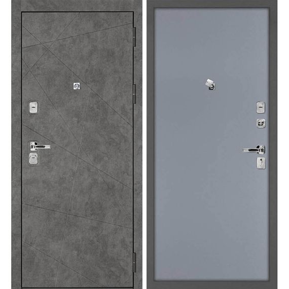 Входная дверь Урбан-127 панель гладкая серая