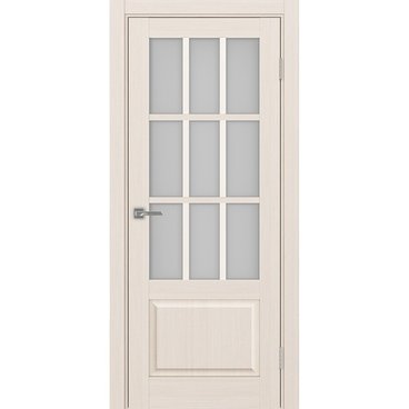 Межкомнатная дверь Тоскана 642.2221 ясень перламутровый со стеклом