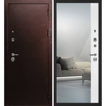 Входная дверь С-3 антик медь панель зеркало оптима макси